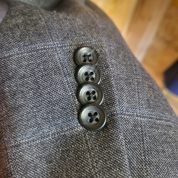 Loro Piana Cremieux Collection Mens Deanwood Large Check Wool Sports Jacket, 44R - Picture 4 of 11